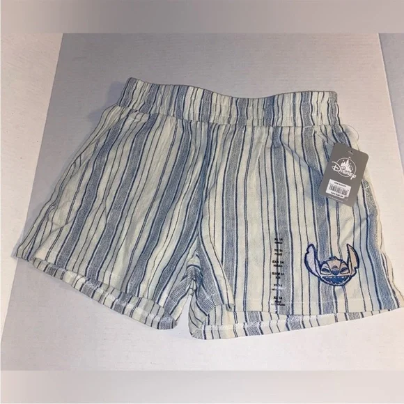 ✨NEW✨ Disney Girls Linen Lilo & Stitch Shorts size 14 / XL - Picture 4 of 8